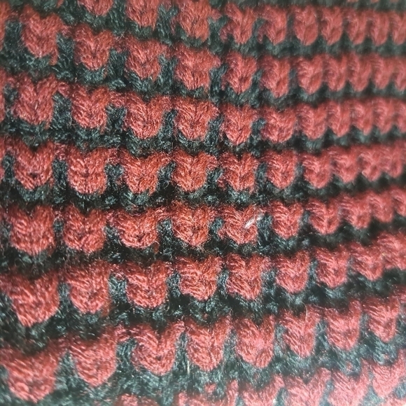 Rampage Red And Black Knit Infinity Scarf - Picture 4 of 11